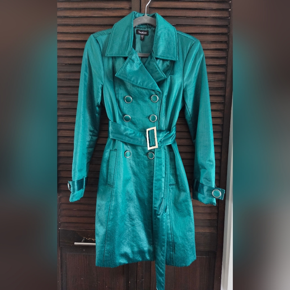 Vintage Emerald Green Bebe Coat.